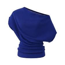 Cobalt Blue Draped Top